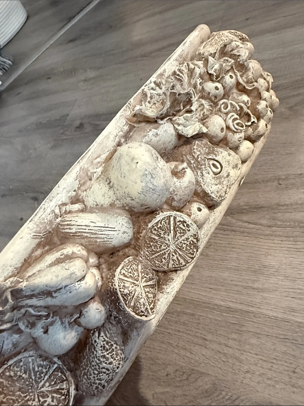 Vintage Italian Style Cast Resin Fruit Centerpiece Bowl 💕
